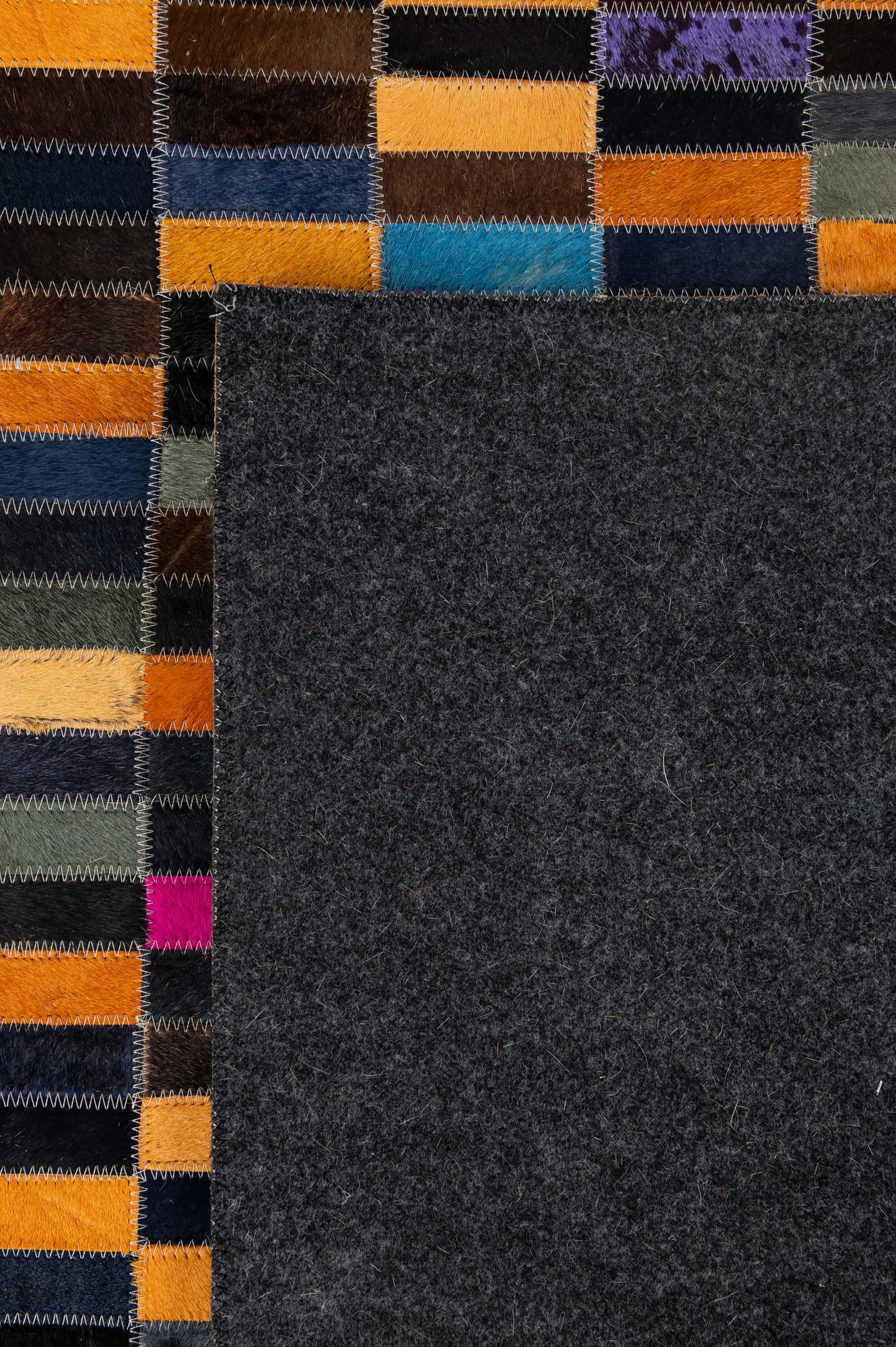 5' 1 x 7' 11 Cowhide - Patchwork Rug