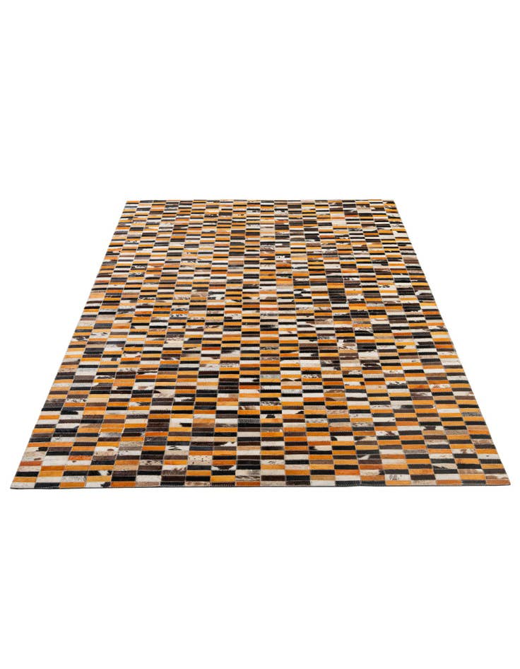 Detail image of 5' x 7' 11 Cowhide - Patchwork Rug