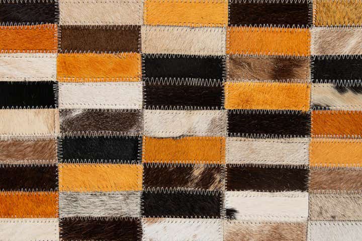 5' x 7' 11 Cowhide - Patchwork Rug