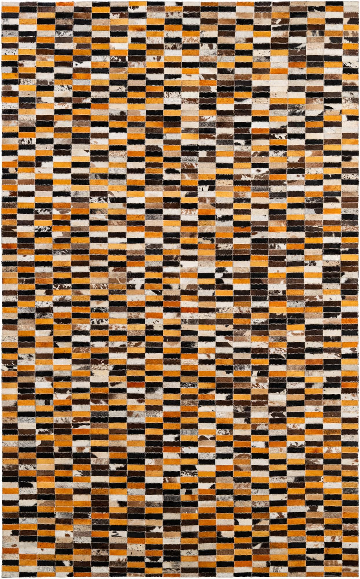 5' x 7' 11 Cowhide - Patchwork Rug