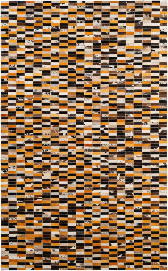 Detail image of 5' x 7' 11 Cowhide - Patchwork Rug
