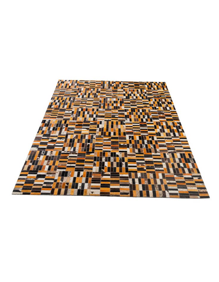 Detail image of 5' x 7' 11 Cowhide - Patchwork Rug