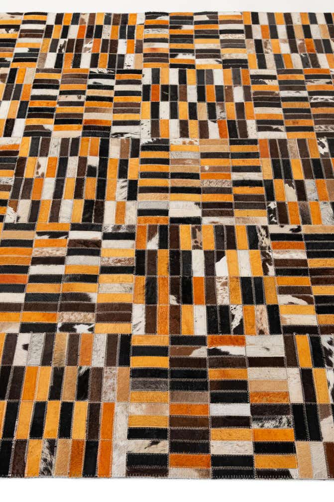 5' x 7' 11 Cowhide - Patchwork Rug