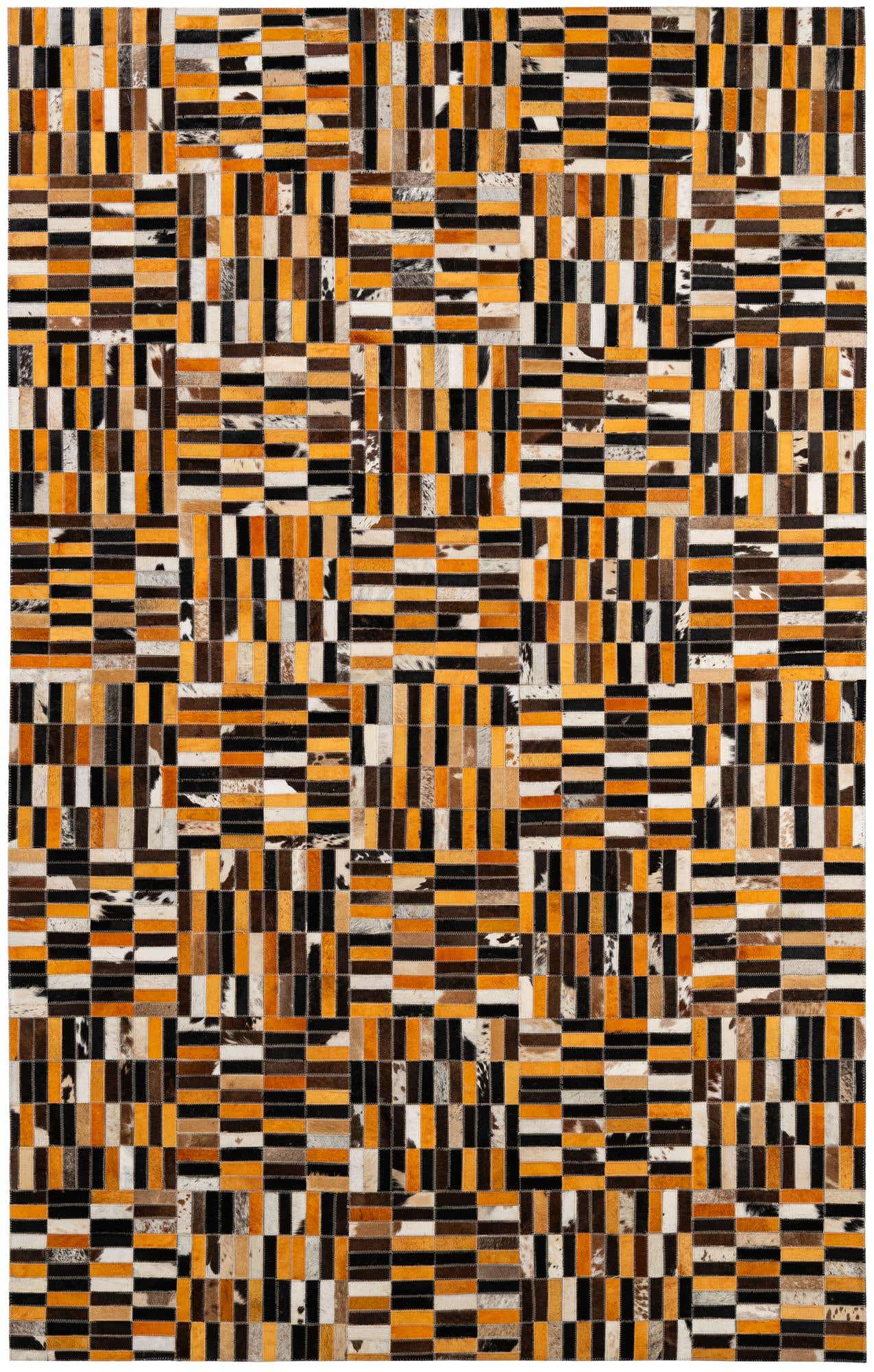5' x 7' 11 Cowhide - Patchwork Rug