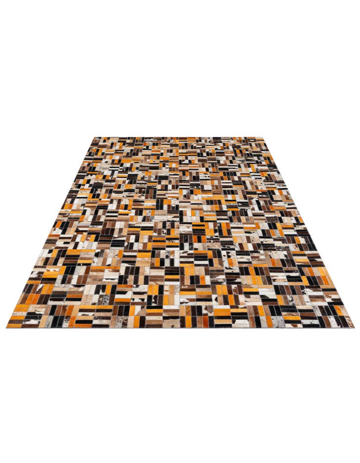 Detail image of 5' x 8' 1 Cowhide - Patchwork Rug