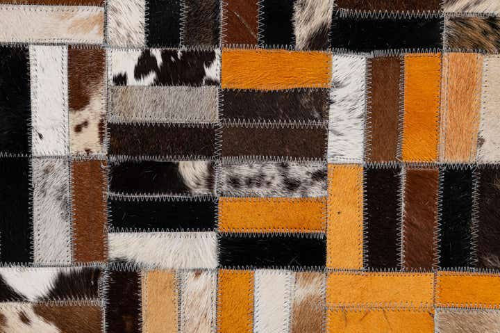 5' x 8' 1 Cowhide - Patchwork Rug