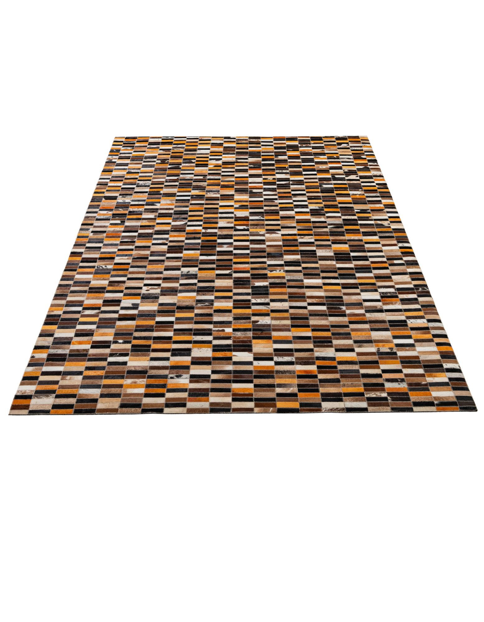 5' 2 x 8' 1 Cowhide - Patchwork Rug