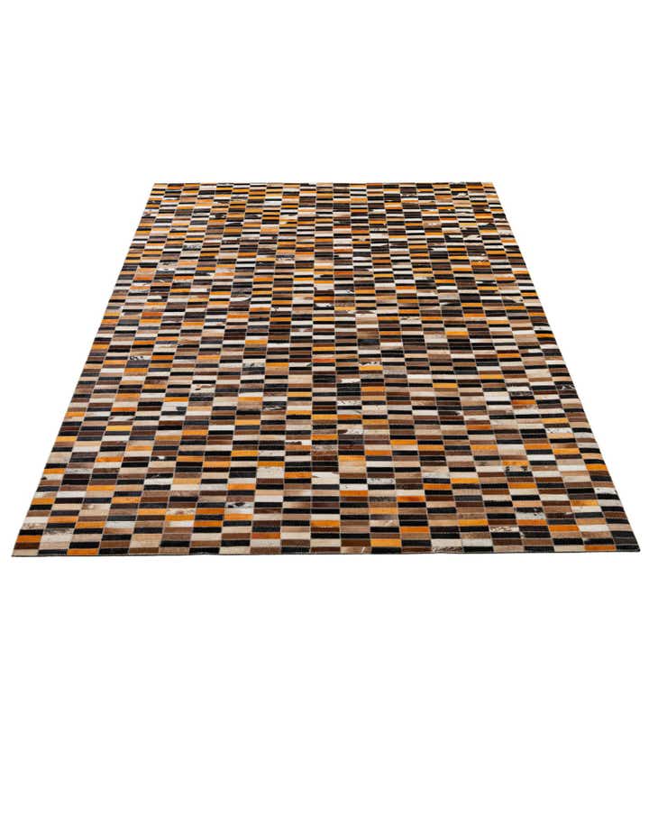 5' 2 x 8' 1 Cowhide - Patchwork Rug