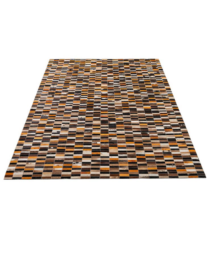 Detail image of 5' 2 x 8' 1 Cowhide - Patchwork Rug
