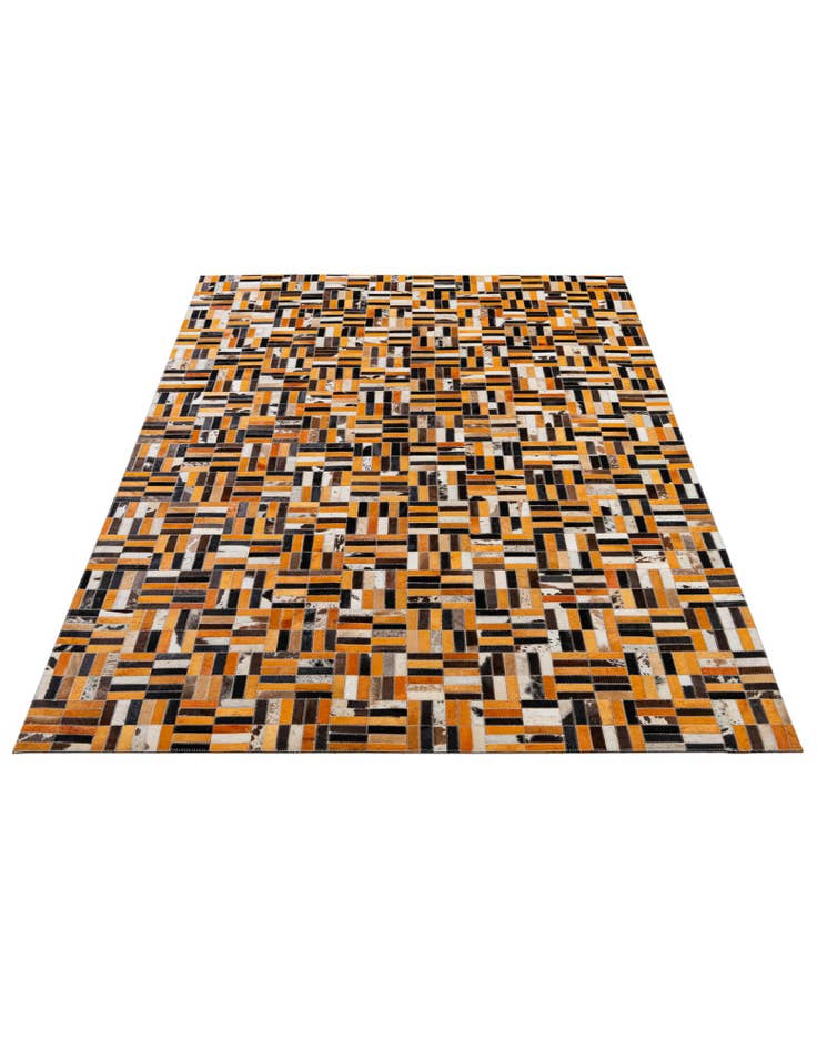 Detail image of 5' x 7' 11 Cowhide - Patchwork Rug