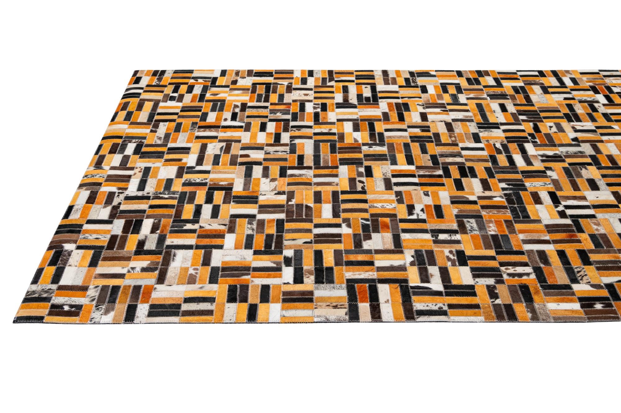 5' x 7' 11 Cowhide - Patchwork Rug