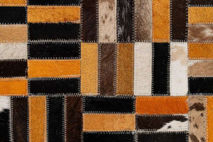 5' x 7' 11 Cowhide - Patchwork Rug