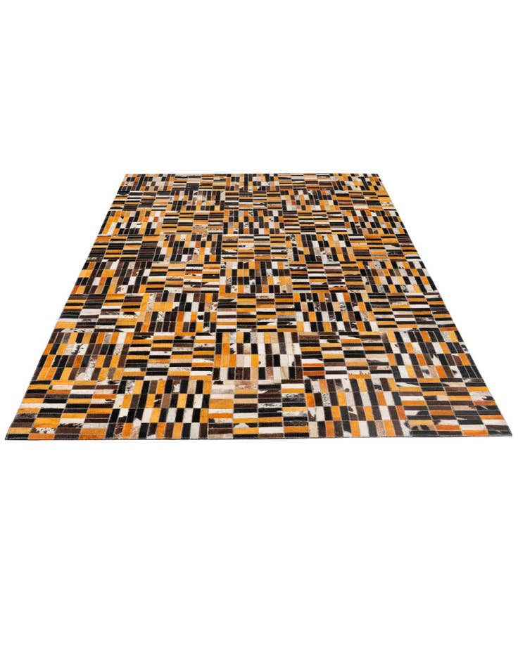 Detail image of 5' x 7' 11 Cowhide - Patchwork Rug