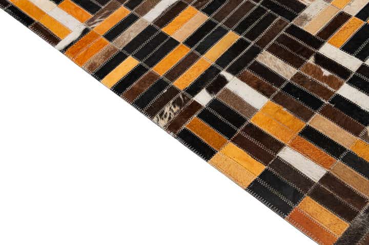 5' x 7' 11 Cowhide - Patchwork Rug