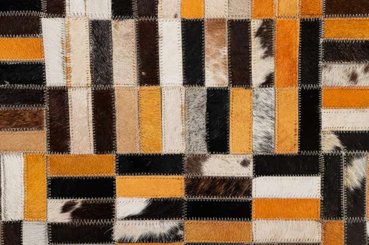 5' x 7' 11 Cowhide - Patchwork Rug