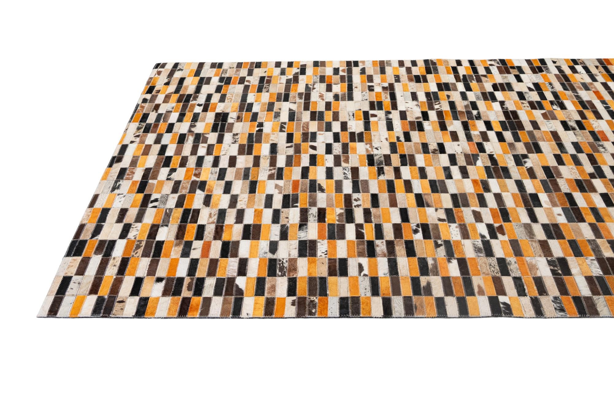 5' x 7' 10 Cowhide - Patchwork Rug
