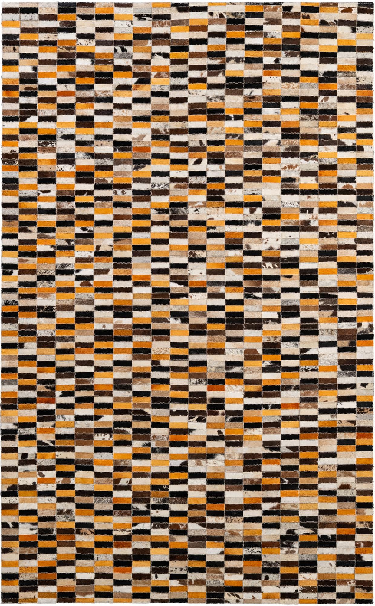 5' x 7' 10 Cowhide - Patchwork Rug