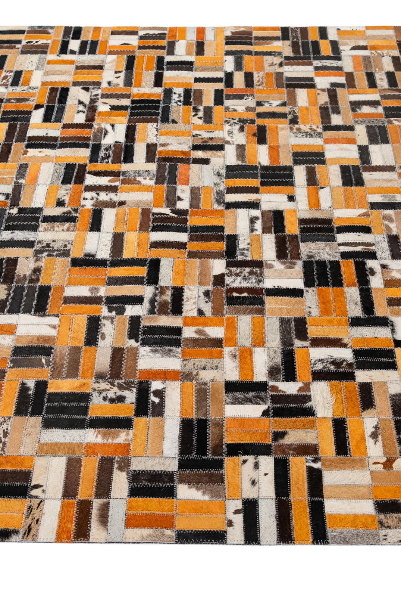 5' x 7' 11 Cowhide - Patchwork Rug