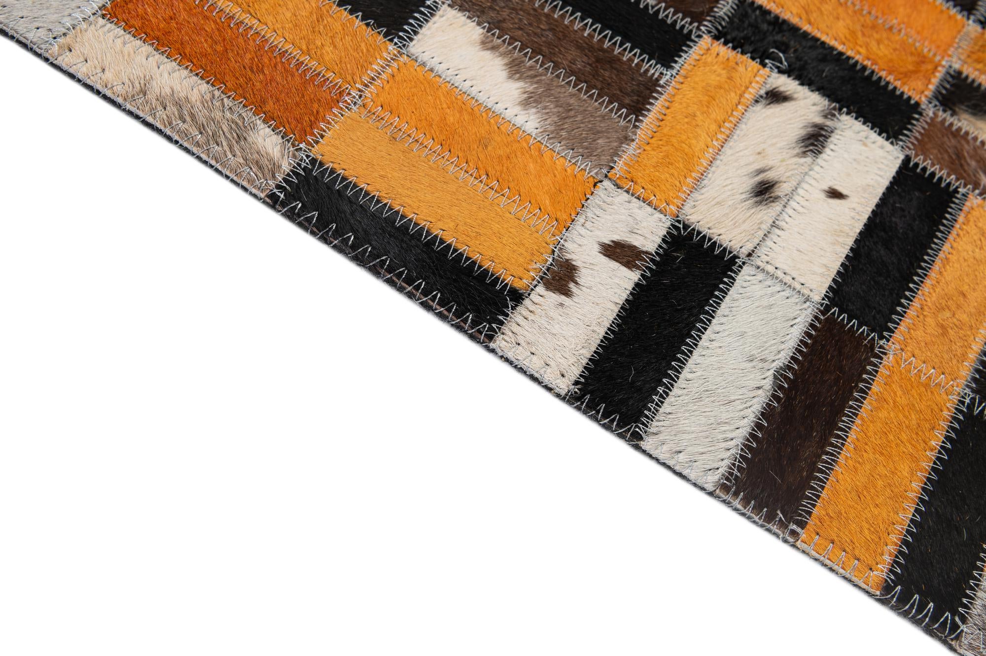 5' x 7' 11 Cowhide - Patchwork Rug