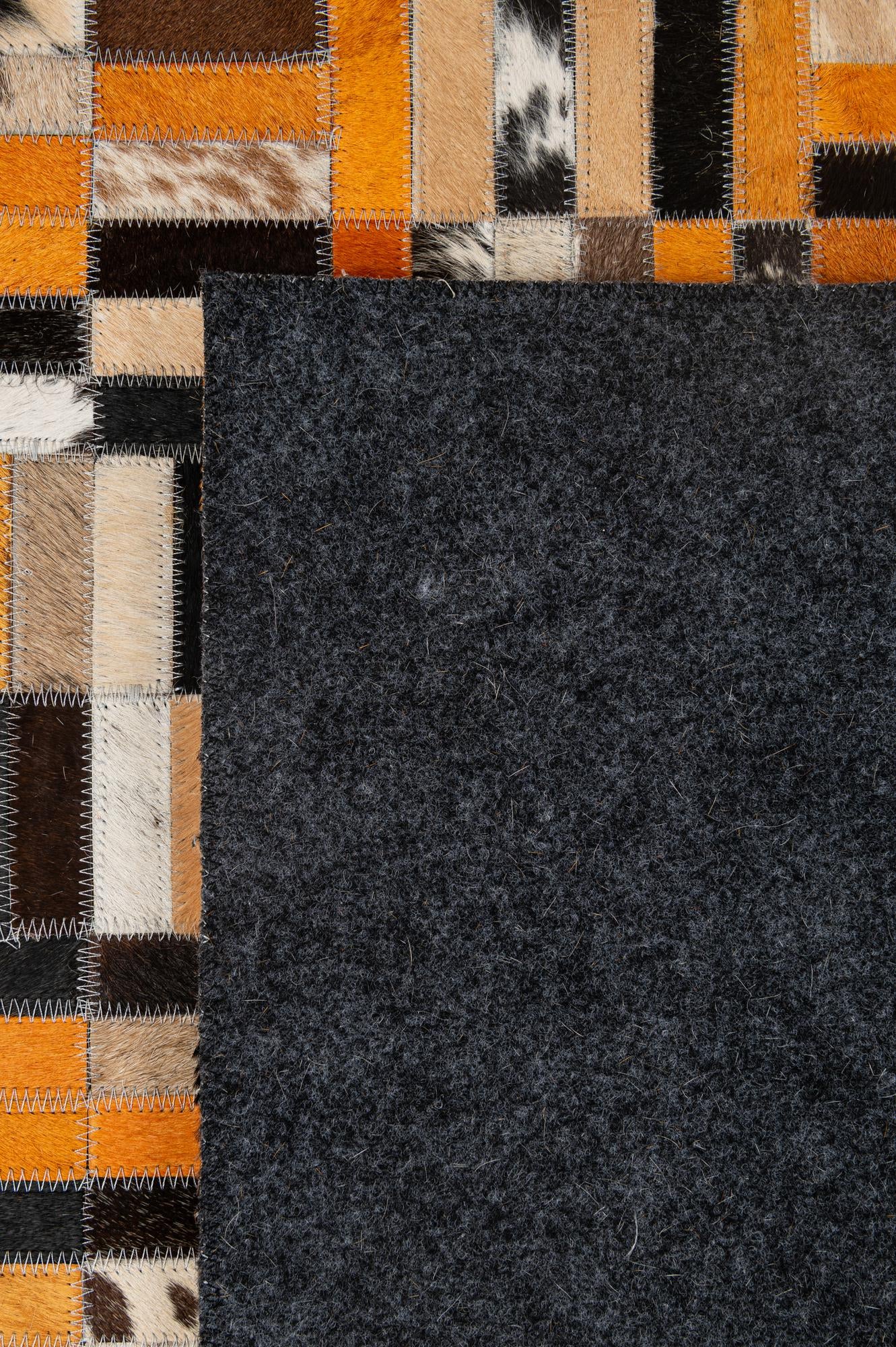 5' x 7' 11 Cowhide - Patchwork Rug
