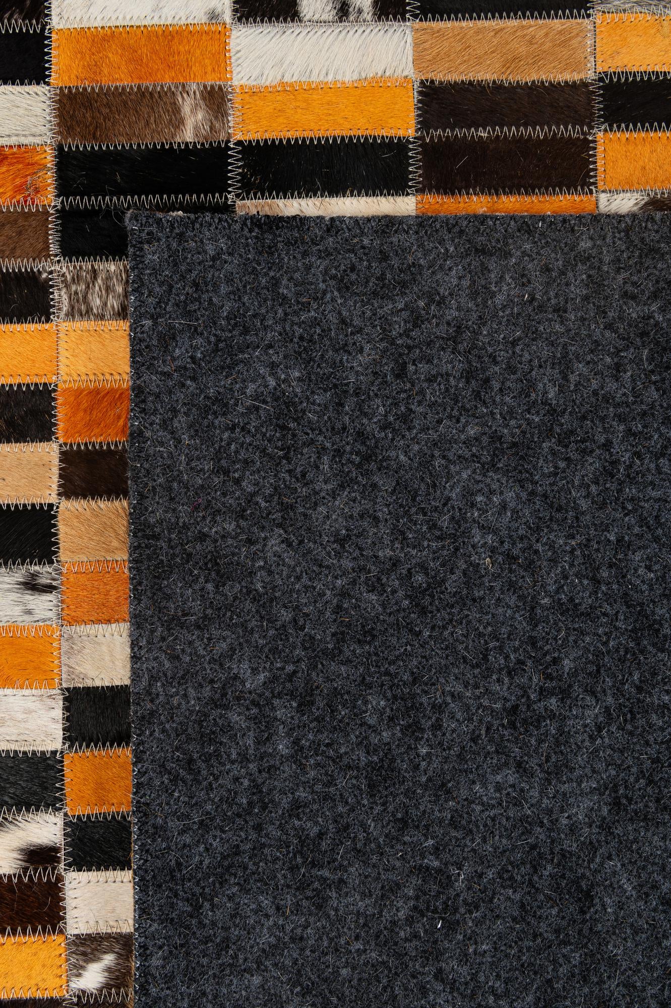 5' x 7' 10 Cowhide - Patchwork Rug
