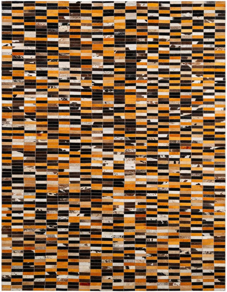 Detail image of 5' x 7' 10 Cowhide - Patchwork Rug