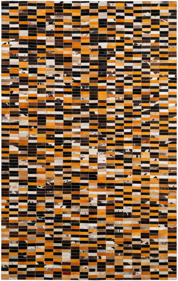 Detail image of 5' x 7' 10 Cowhide - Patchwork Rug