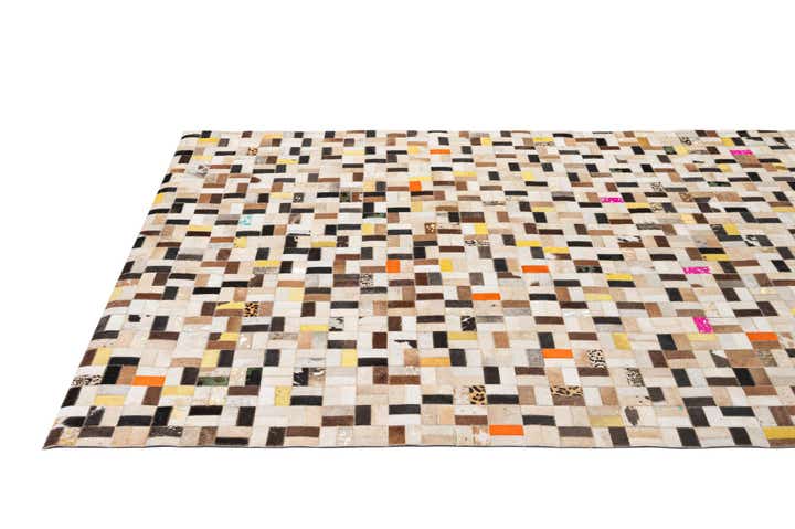 5' 3 x 8' Cowhide - Patchwork Rug