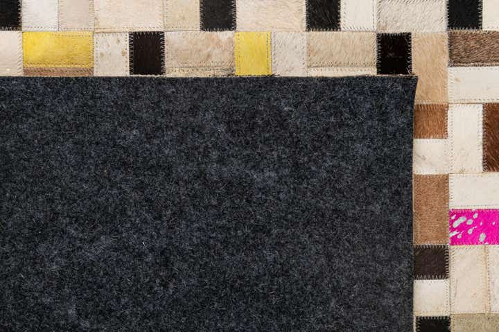 5' 3 x 8' Cowhide - Patchwork Rug