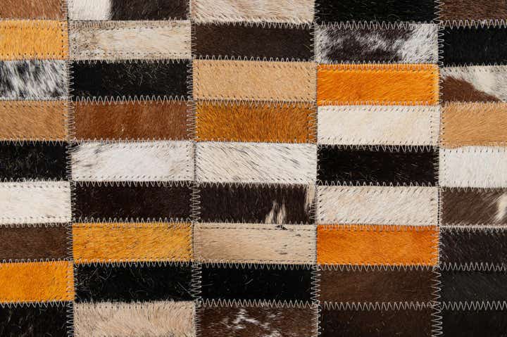 5' 1 x 7' 11 Cowhide - Patchwork Rug