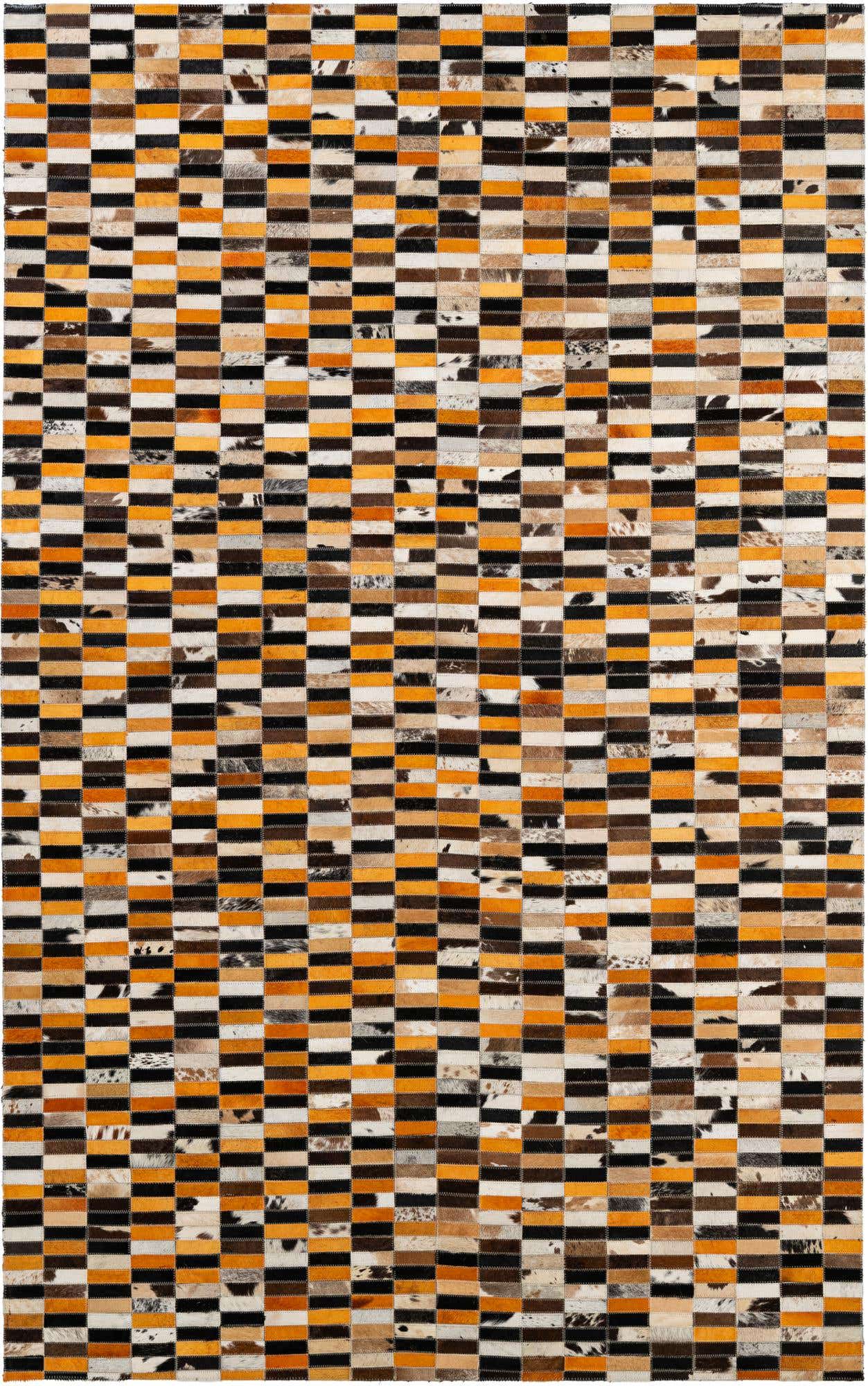 5' 1 x 7' 11 Cowhide - Patchwork Rug