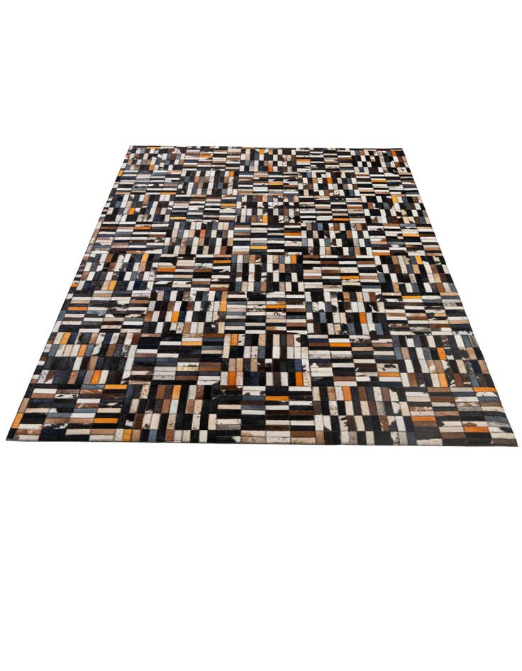 Detail image of 5' 1 x 8' Cowhide - Patchwork Rug