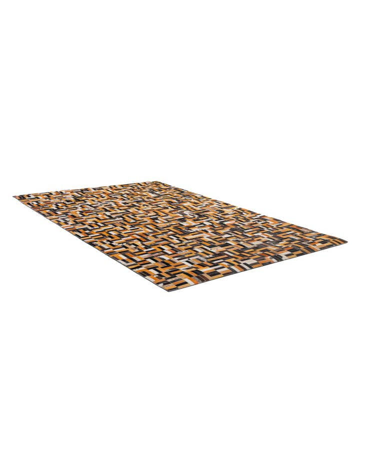 Detail image of 4' 11 x 7' 10 Cowhide - Patchwork Rug