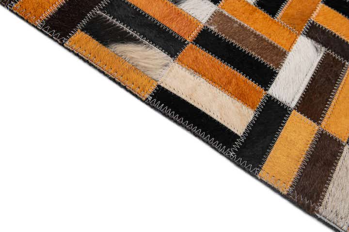 4' 11 x 7' 10 Cowhide - Patchwork Rug