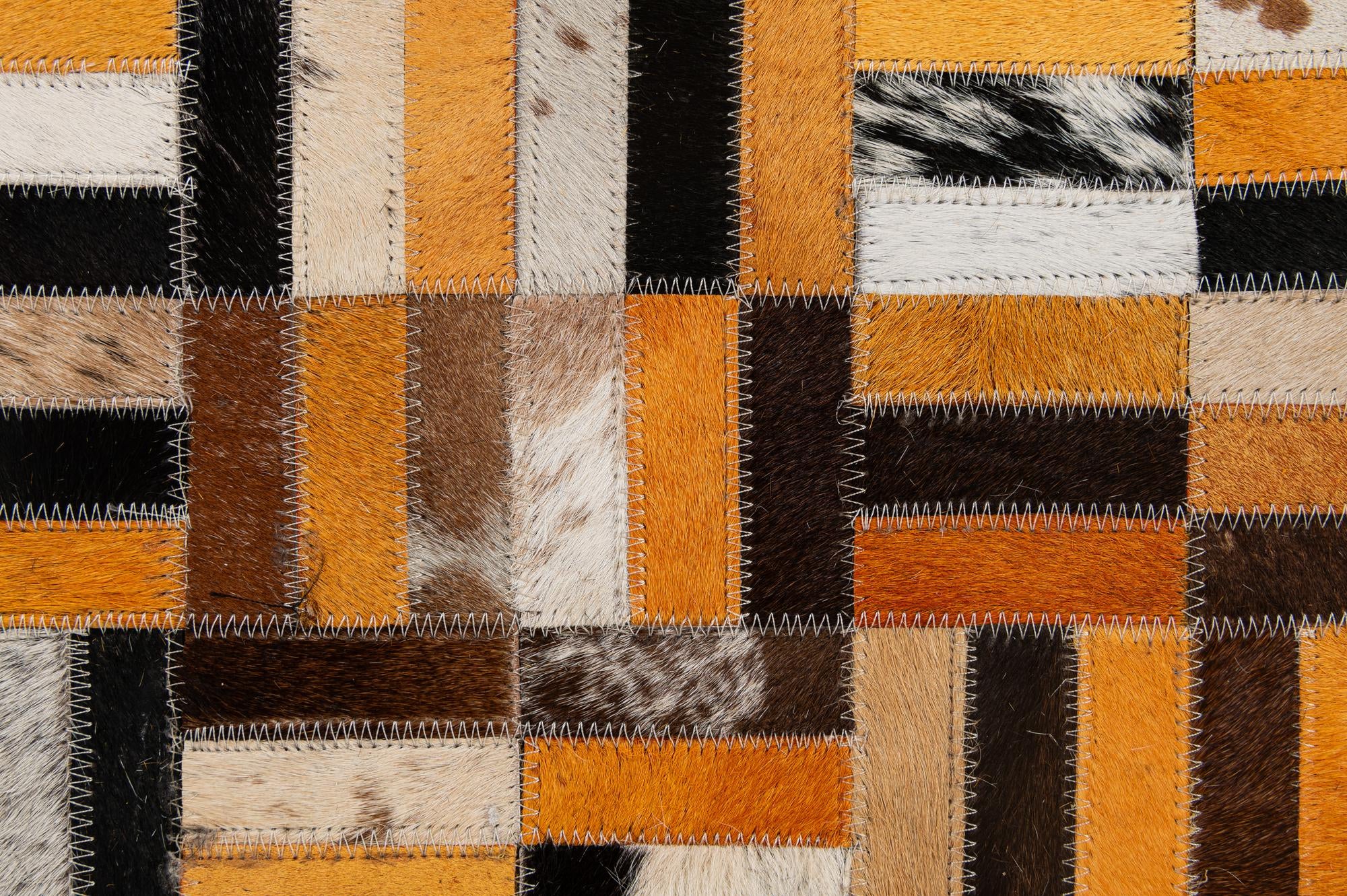 4' 11 x 7' 10 Cowhide - Patchwork Rug