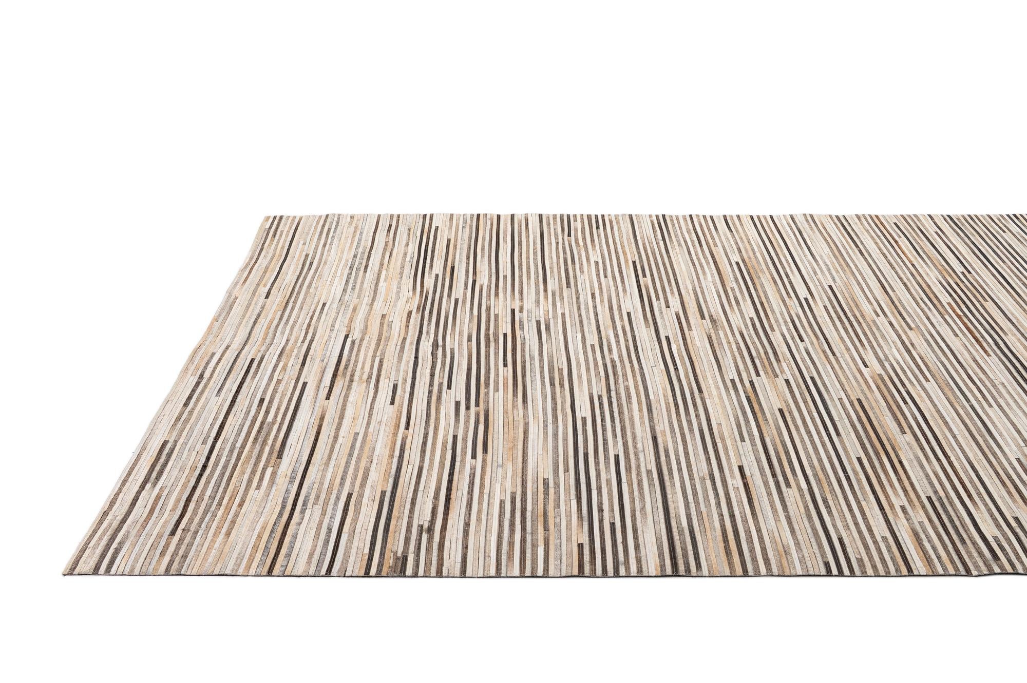 6' 1 x 9' 1 Cowhide - Patchwork Rug