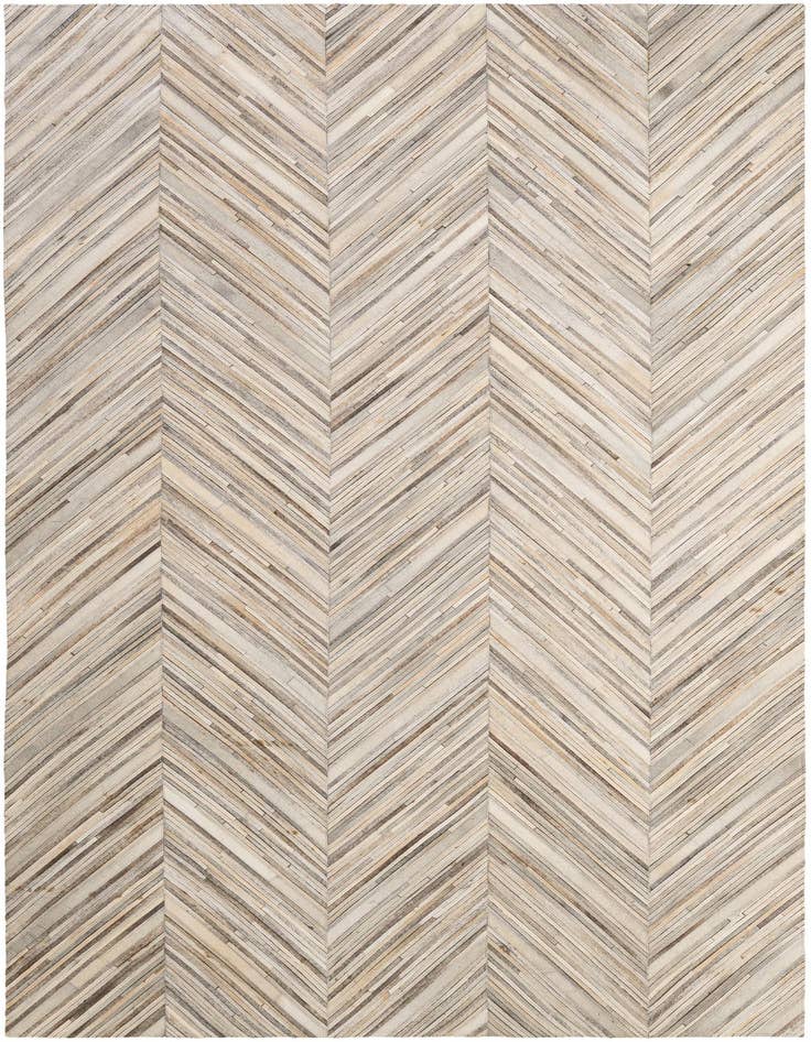 Detail image of 5' 7 x 8' 9 Cowhide - Patchwork Rug