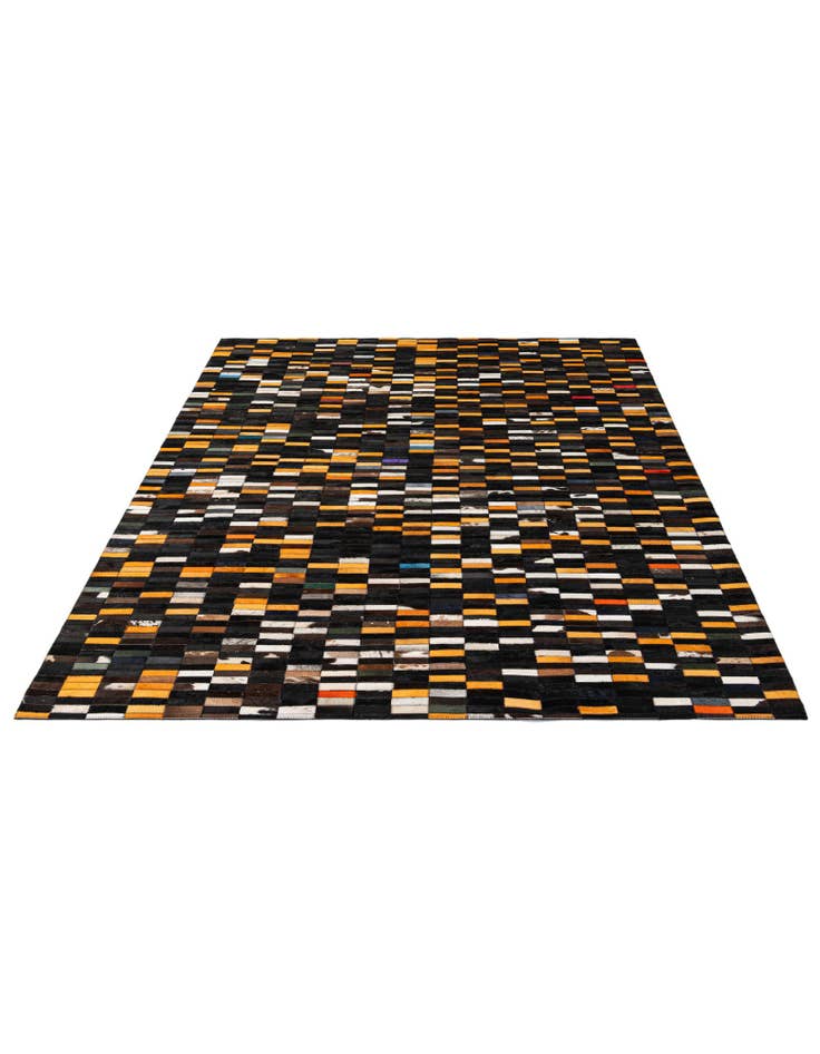 Detail image of 5' 3 x 8' 1 Cowhide - Patchwork Rug