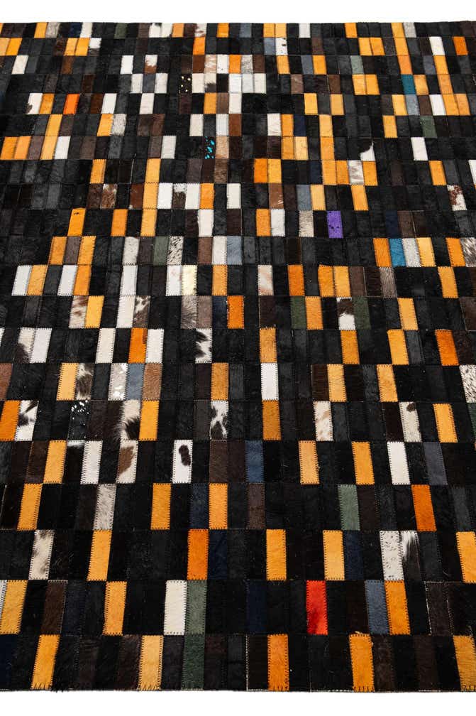 5' 3 x 8' 1 Cowhide - Patchwork Rug