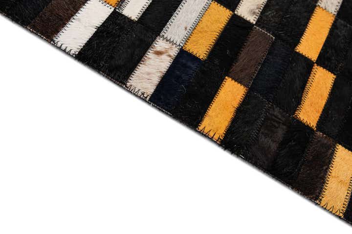 5' 3 x 8' 1 Cowhide - Patchwork Rug