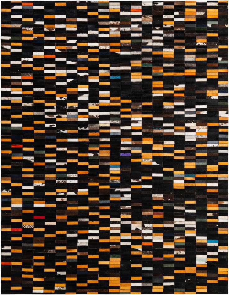 Detail image of 5' 3 x 8' 1 Cowhide - Patchwork Rug