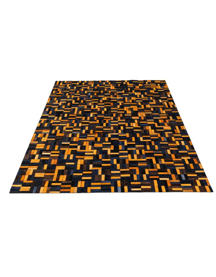 Detail image of 5' x 7' 11 Cowhide - Patchwork Rug