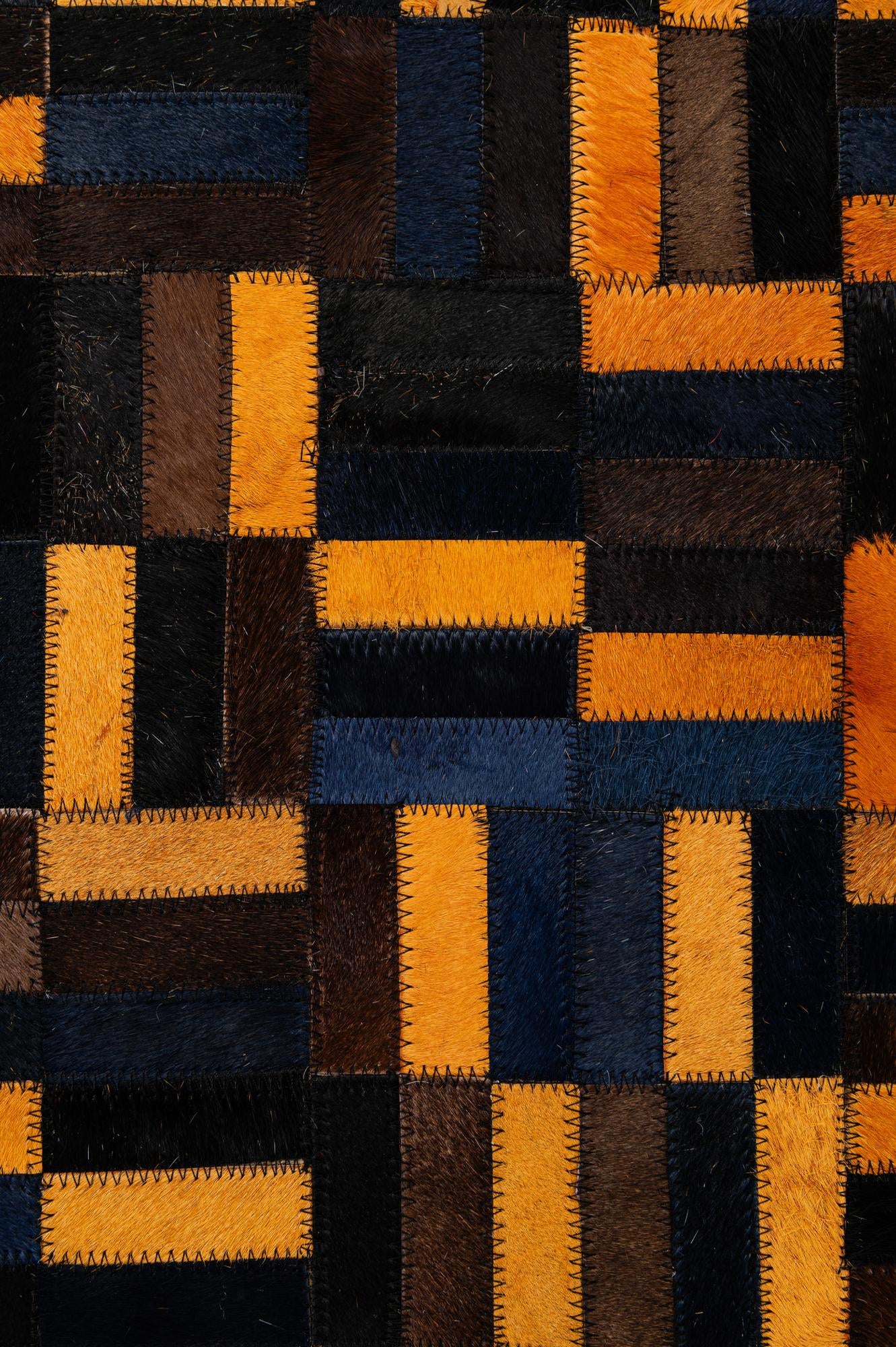 5' x 7' 11 Cowhide - Patchwork Rug