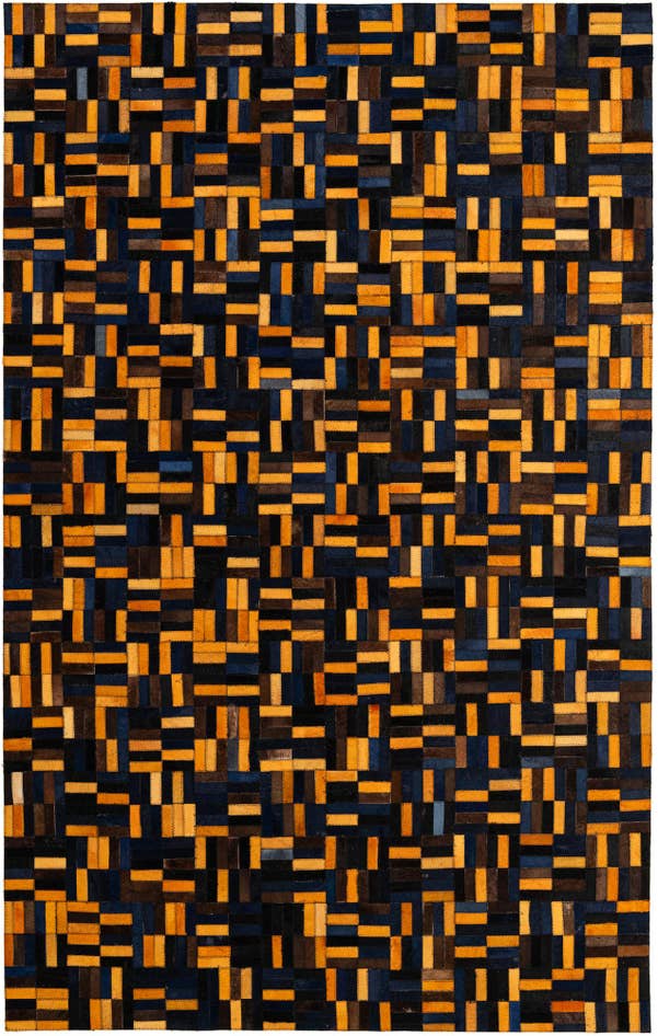 Detail image of 5' x 7' 11 Cowhide - Patchwork Rug