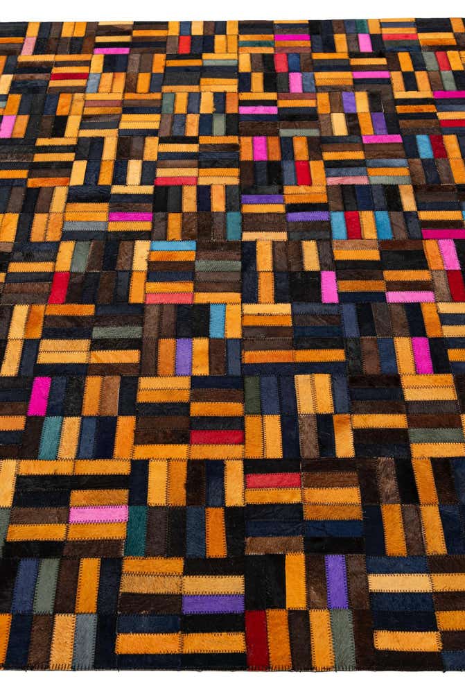 5' x 7' 11 Cowhide - Patchwork Rug