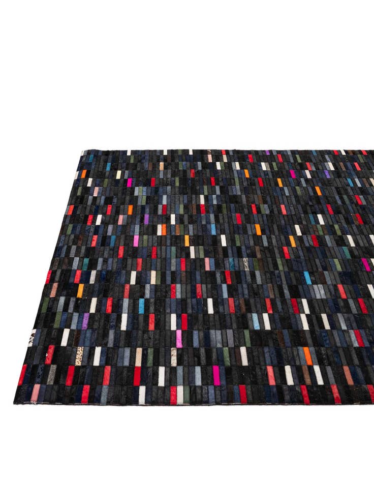 Detail image of 5' 2 x 7' 11 Cowhide - Patchwork Rug