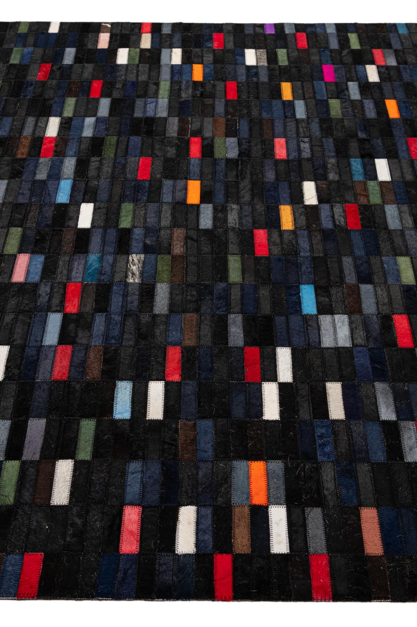 5' 2 x 7' 11 Cowhide - Patchwork Rug