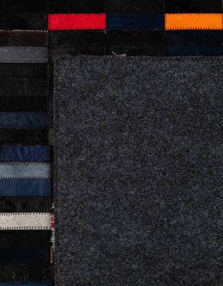 Detail image of 5' 2 x 7' 11 Cowhide - Patchwork Rug