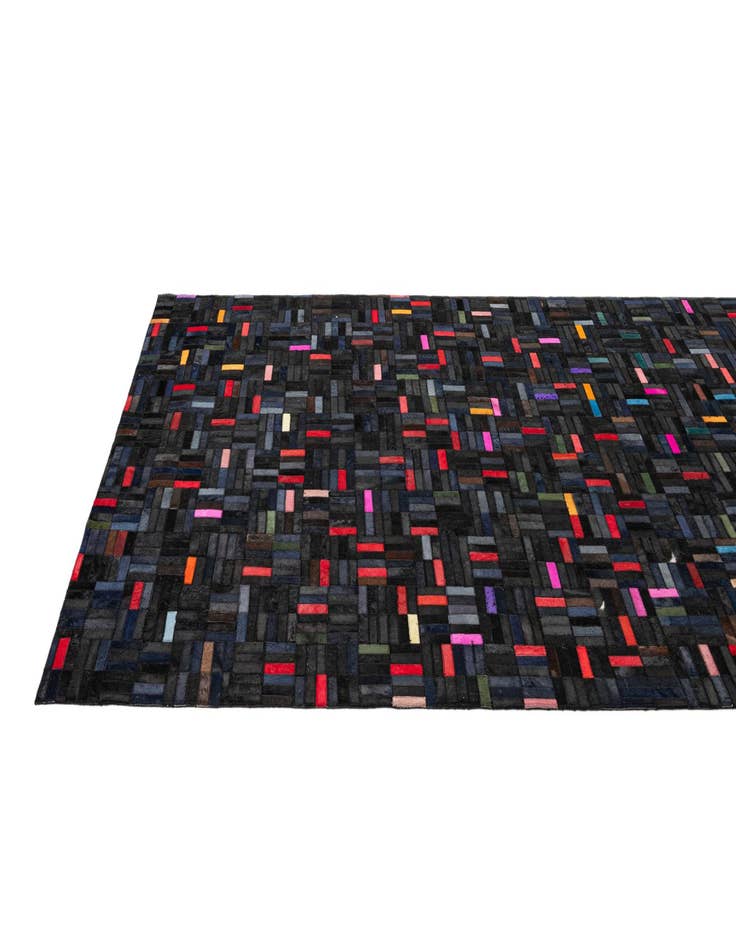 Detail image of 5' 1 x 8' 1 Cowhide - Patchwork Rug