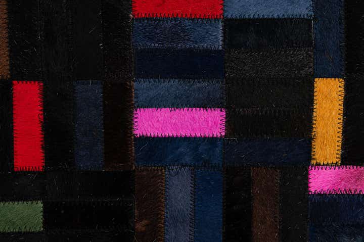 5' 1 x 8' 1 Cowhide - Patchwork Rug